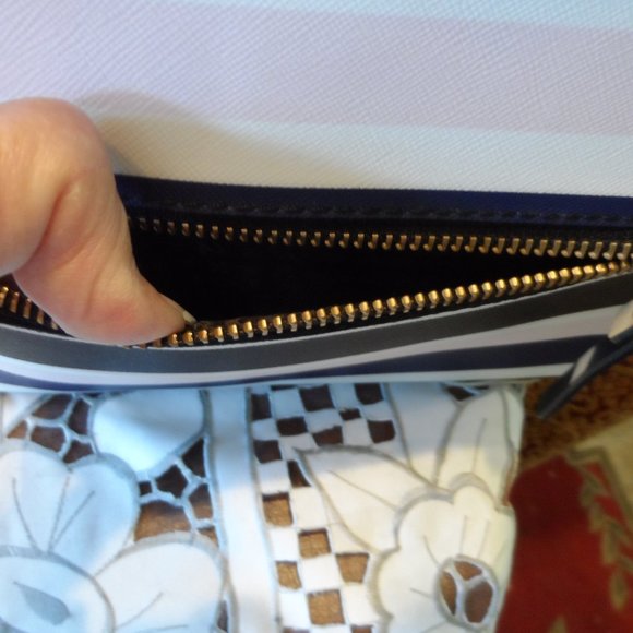 New Kate Spade Multi Color Striped Saffiano Leather Backpack & Money Pouch Set main image 13